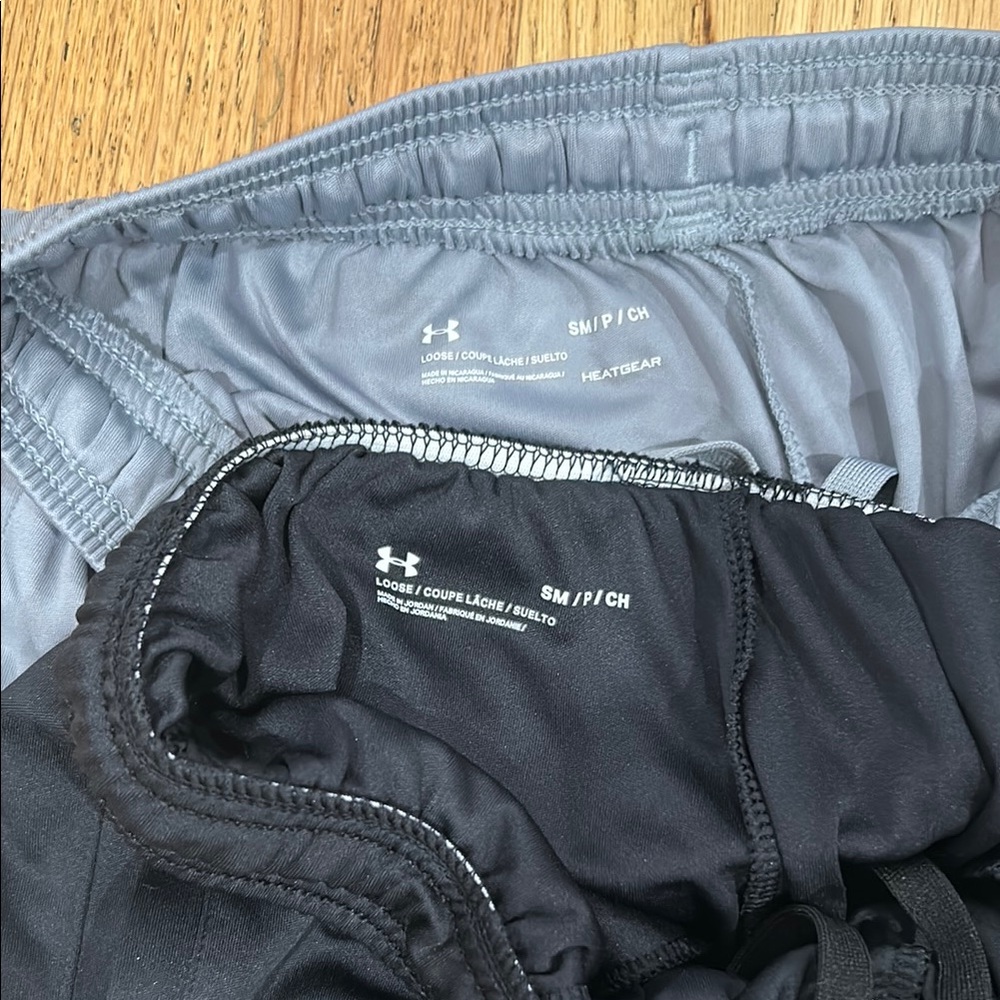 Under Armour Boy’s Shorts - Black and Gray - Picture 2 of 3